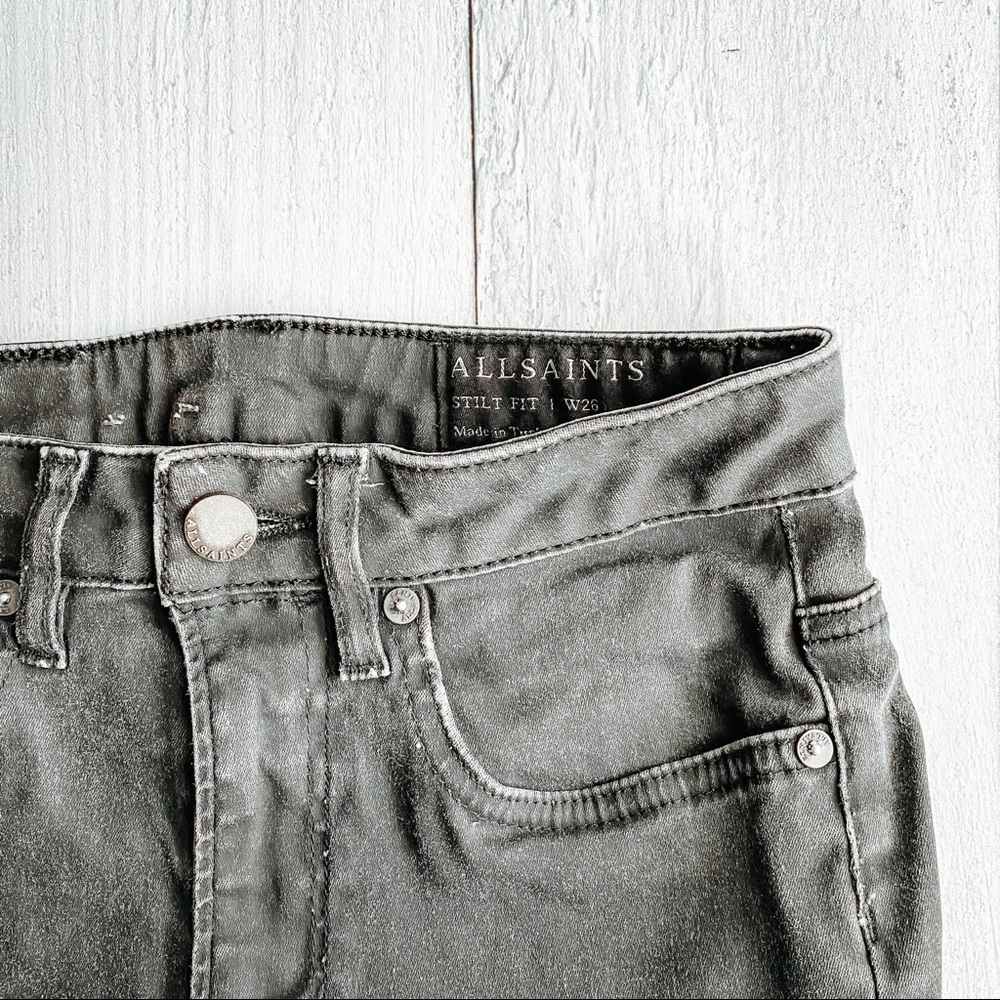 ALLSAINTS rustic black Stilt Skinny Jeans